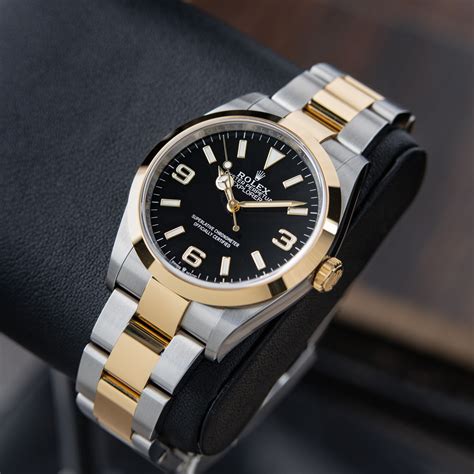 rolex two tone explorer